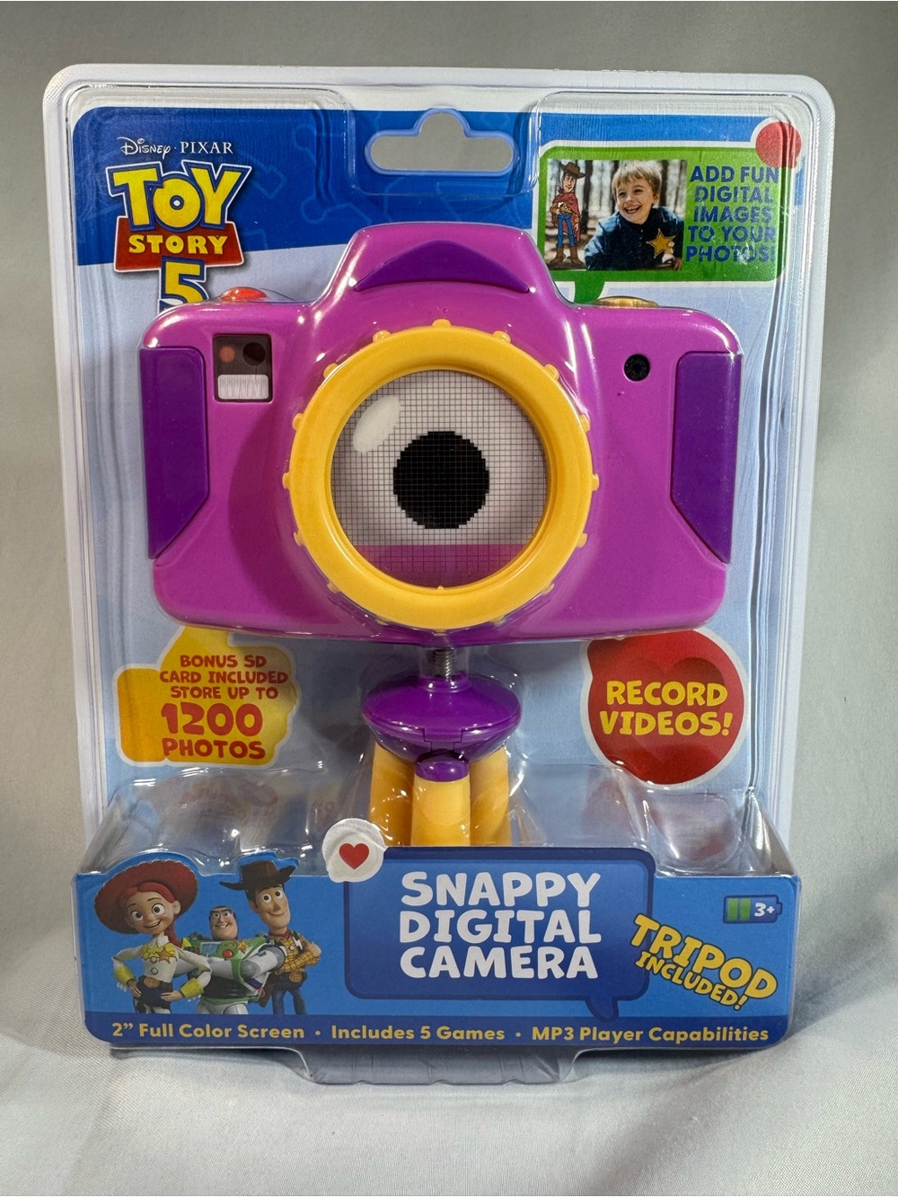 Toy Story Snappy Digital Camera,Holds up to 1200 Pictures with Toy Story Filters